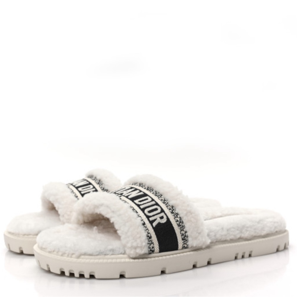 DIOR Shearling Slides